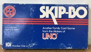 Vintage 1980 80s Skip-Bo International Games Family Card Game Makers of UNO